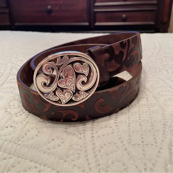 Love Carnival Leather Belt Brighton | Accessories | Brighton Love Carnival Embossed  main image 4